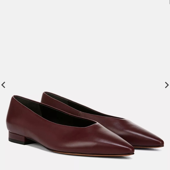 Vince Isabel Leather Flat - Picture 1 of 3